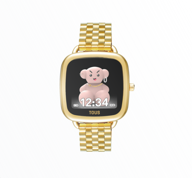 Smartwatch Tous Mulher Dourado com Urso 3D