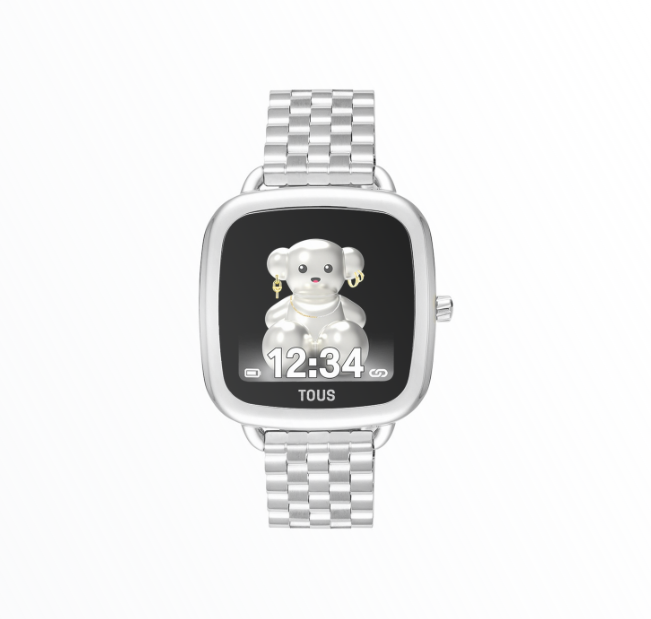 Smartwatch Tous Mulher Prateado com Urso 3D