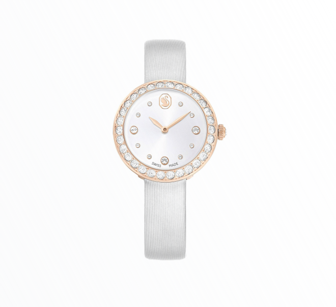 Relógio Swarovski Citra Sphere Rose Gold Branco com Cristais