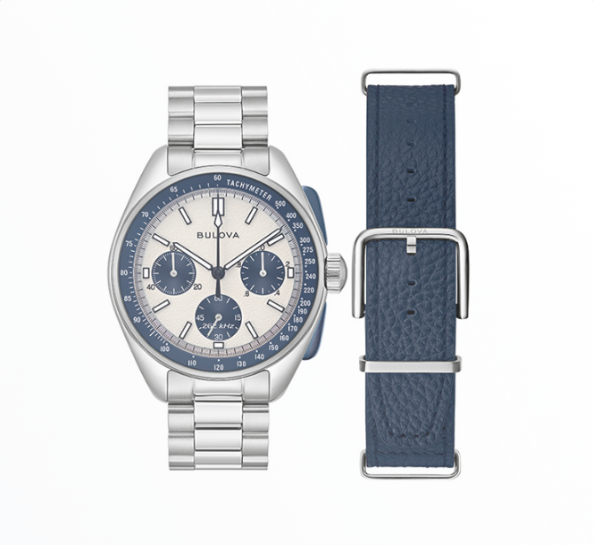 Relógio Bulova Homem Cronógrafo Azul Branco