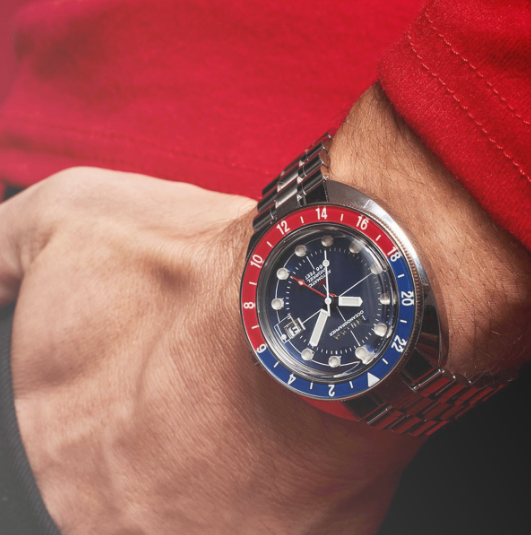 Relógio Bulova Homem Marine Star Automático GMT Pepsi