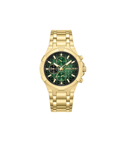 Relógio Police Homem Dourado