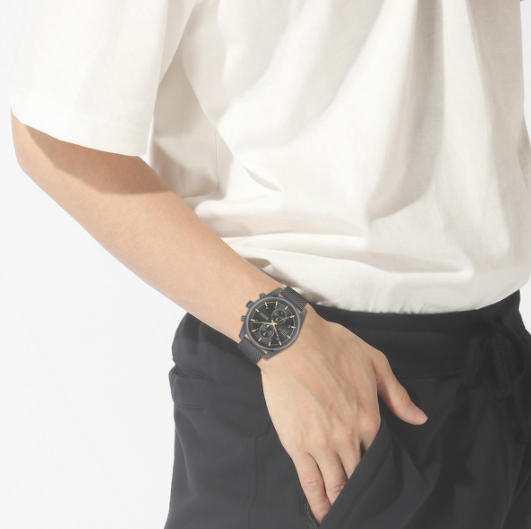 Relógio Hugo Boss Homem Cronógrafo Preto