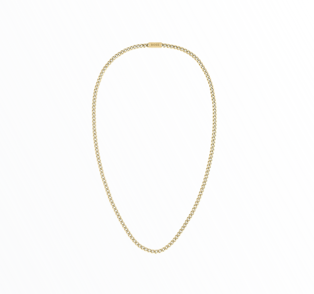 Colar Hugo Boss Homem Aço Dourado