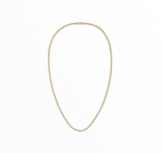 Colar Hugo Boss Homem Aço Dourado