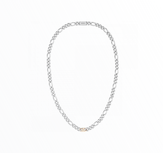 Colar Hugo Boss Homem Aço Prateado