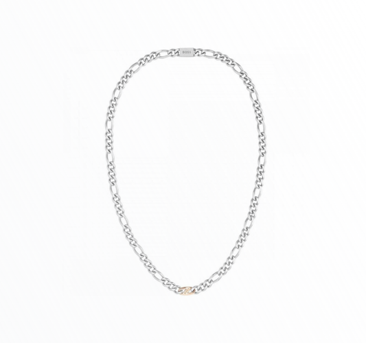 Colar Hugo Boss Homem Aço Prateado