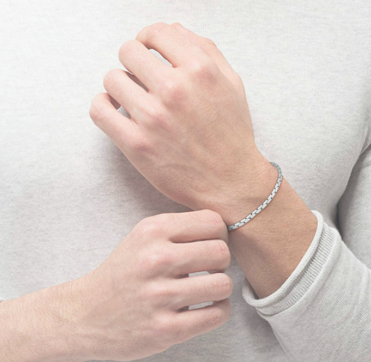 Pulseira Hugo Boss Homem Aço Prateado