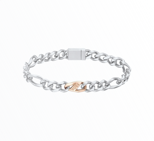 Pulseira Hugo Boss Homem Aço Bicolor