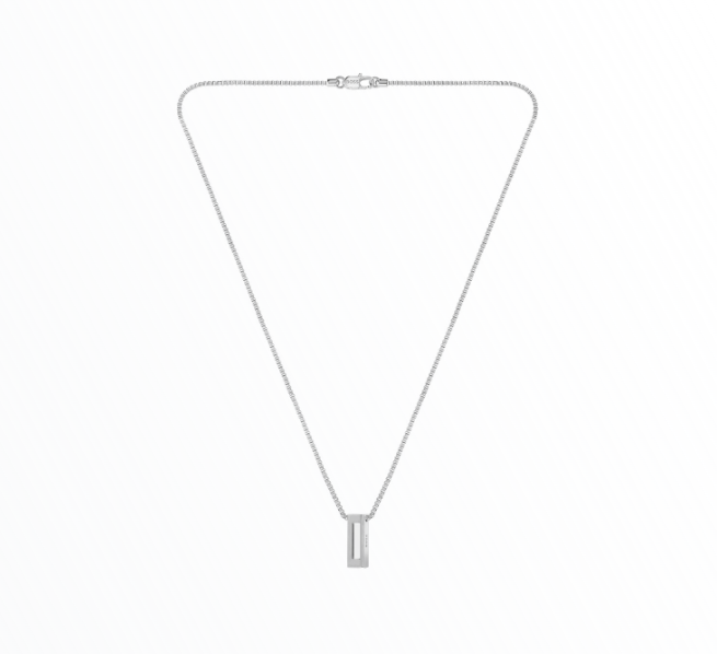 Colar Hugo Boss Homem Aço Prateado com Pendente