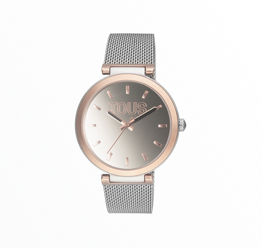 Relógio Tous Mulher Bicolor Rose Gold Malha