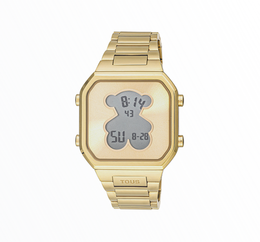 Relógio Tous Mulher Digital Dourado com Urso