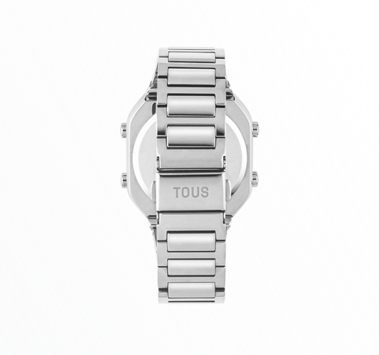 Relógio Tous Mulher Digital Prateado com Urso