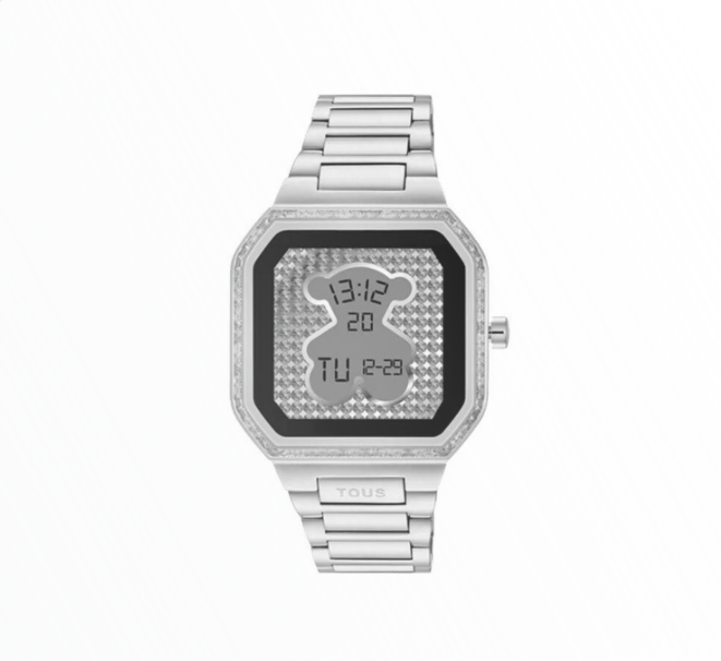 Smartwatch Tous Prateado Mostrador Digital Ursinho