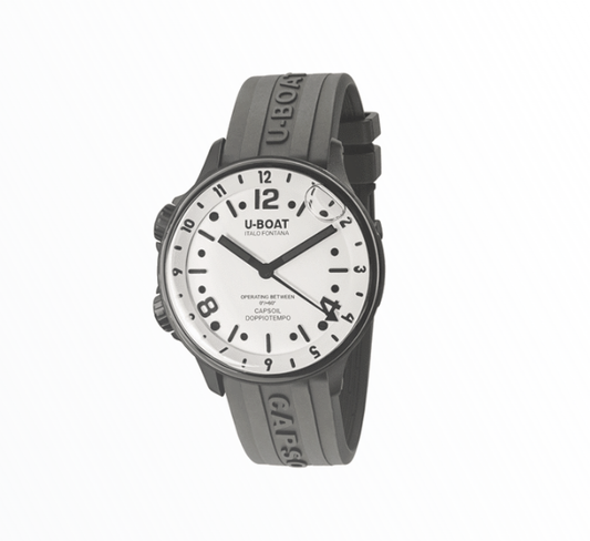 Relógio U-Boat Capsoil Classico Branco com Caixa Cinza