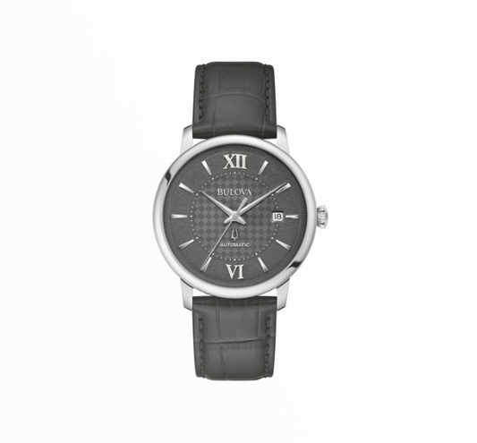 Relógio Bulova Homem Automático Clássico Cinza