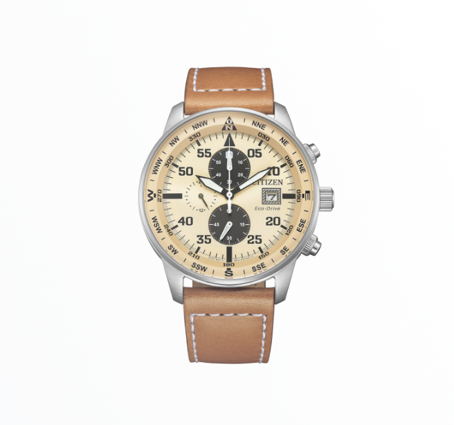 Relógio Citizen Homem Eco-Drive Cronógrafo Aviador