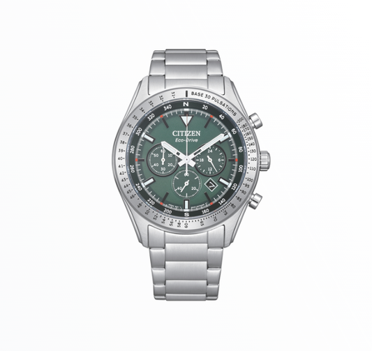 Relógio Citizen Homem Eco-Drive Cronógrafo Verde