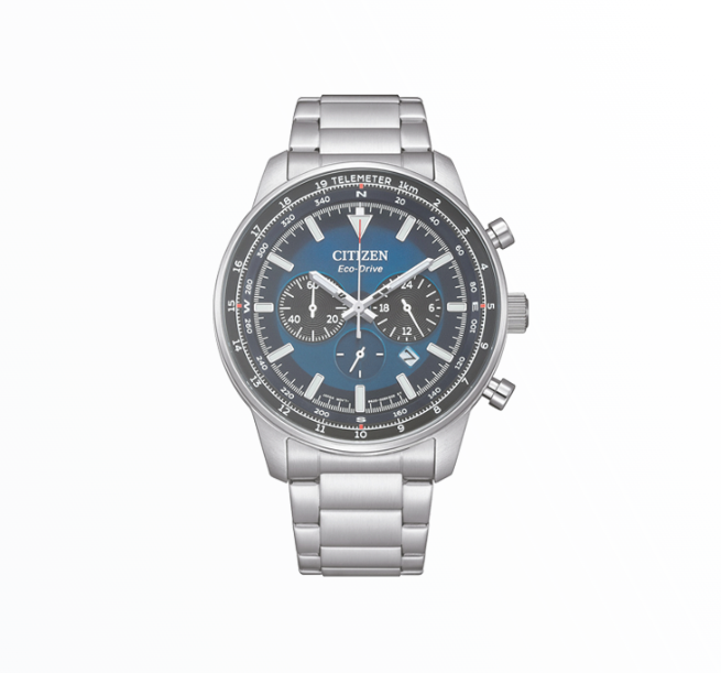 Relógio Citizen Homem Eco-Drive Cronógrafo Azul