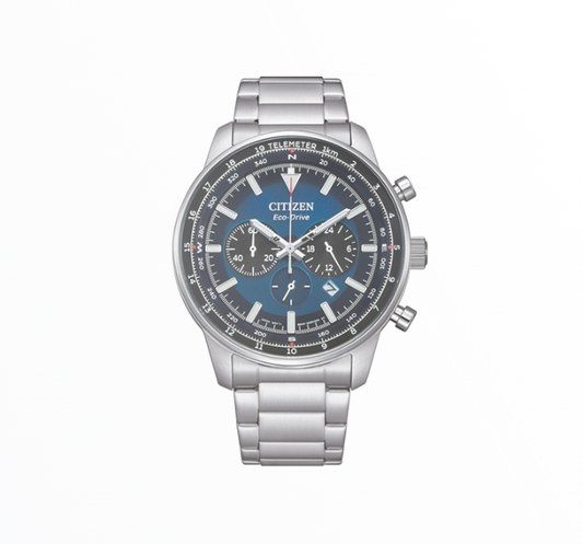 Relógio Citizen Homem Eco-Drive Cronógrafo Azul