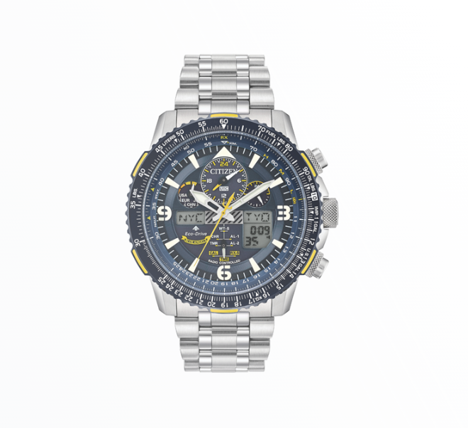 Relógio Citizen Homem Eco-Drive Promaster Skyhawk A-T Cinza Amarelo